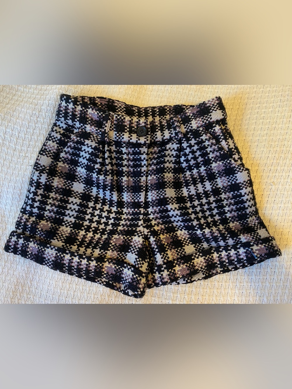 Monsoon Tweed Houndstooth Children’s Shorts, Age 5